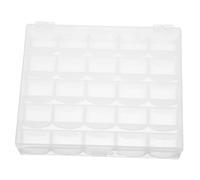 HAPINARY 4 Pezzi Organizer Trasparente per da Cucito Scatola in Plastica con Scomparti per e Fili Custodia Leggera per Casa Studio e Viaggio