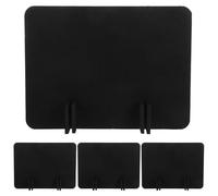 HAPINARY 4 Pezzi Pannello Divisorio da Scrivania in Feltro Separatore Acustico Leggero con Supporti Neri Schermo Privacy Fonoassorbente per Ufficio e Casa Accessorio per Spazi di Lavoro