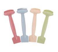 HAPINARY 4 Pezzi Pennelli in Silicone Doppia Applicatore Maschera Compatto e Portatile per Skincare Spazzola Detergente e Resistente per Lozioni Gel e Fanghi Design Ergonomico e Facile da