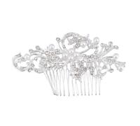 HAPINARY 4 Pezzi Pettine Chioma Strass Moda Banchetto Copricapo Perla Diamante Pettine Chioma Grazia Matrimonio Foto Prop