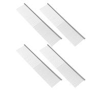 HAPINARY 4 Pezzi Pettine per Animali in Acciaio Inox Strumento Sgrovigliatore Antinodi per Cani e Gatti Spazzola Dematting Ergonomica per Uso Domestico e Esterno Compatibile con Tutti i