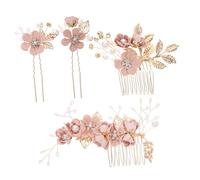 HAPINARY 4 Pezzi Pettine Per Chioma A Forma Di Fiore Da Sposa Forcina Per Chioma Da Sposa Copricapo Da Accessori