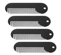 HAPINARY 4 Pezzi Pettini da Barba Portatili in Lega di Zinco Pettini Denti Fini per Barba e Baffi Mini Pettine Manuale per Rasatura e Cura dei Capelli Uomo per Viaggi e Uso Quotidiano