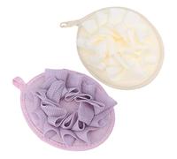 HAPINARY 4 Pezzi Scrubber Per Corpo Palline Da Bagno in Rete Asciugamano Esfoliante Gambe Scrubber Da Doccia