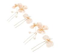 HAPINARY 4 Pezzi Sposa U Shaped con Fiori Accessori Eleganti per Matrimonio e Cerimonie per Sposa e Serate Finitura Romantica Versatili per Occasione