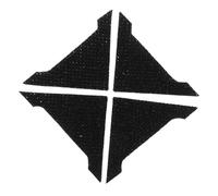 HAPINARY 4 Pezzi Striscia Protettiva Collisione per Porta Auto con Cristalli Nero Lucido Copertura Angoli Porta Facile Installazione Senza Attrezzi Design Elegante e Resistente