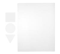 HAPINARY 4 Piastre in Gel per la Stampa - Piastra monotipo Riutilizzabile in Gel Trasparente - Forme circolari, triangolari e quadrate per lavori Fai da Te, Tecniche Miste, Scrapbooking