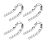 HAPINARY 4 Pz Molla Del Tubo Di Scarico Ricambi Linguette Ad Anello Per Il Tubo Di Scarico Linguette Ad Anello Delle Di Scarico Gancio a Molla Silver Acciaio Inossidabile