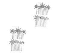 HAPINARY 4 Pz pettine per a fiocco di neve fermaglio per d'oro decorazioni per cerimonie nuziali barrette forcine pettini per per accessori donna copricapo da donna