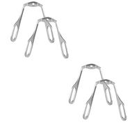 HAPINARY 4 Pz Staffa Per Naselli Per Occhiali Spazzolini Da Denti Tappetino Per Il Naso Nasello Per Occhiali a Forma Di u Vite Per Occhiali Forniture Per Occhiali Bocca Acciaio Inossidabile
