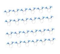 HAPINARY 4 Set Di Cerchietti Per Con Coda Di Cavallo Cerchietti Per Con Lamé Copricapo Per Feste in Maschera 6 Pezzi*4