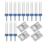 HAPINARY 4 Set Piedini per Macchina da Cucire con Aghi Doppi e Piedino Orlatore in Acciaio per Cuciture Resistenti e Progetti Sartoriali Domestici