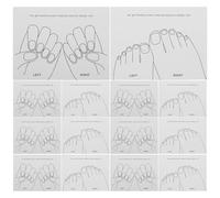 HAPINARY 40 Pezzi Cartelle Espositive Unghie Resistente Riutilizzabile con Modelli Mani e Piedi per Mostrare Smalti e Tips Nail Art Professionale Portatile per Saloni e Tecnici Mobili