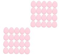 HAPINARY 40 Pz soffio delle dita spugnetta rotonda per il trucco piumini di cipria spugnetta make up make up sponge Soffio di polvere piumini da cipria per cipria Idrofilo non lattice rosa