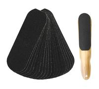 HAPINARY 40pezzi Abrasiva Per Piedi Strumento Pedicure Portatile Per Rimuovere Duroni e Pelle Morta Lisciante e Rinforzante Accessori Professionali Per Cura Piedi Neri