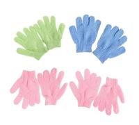 HAPINARY 4paia Guanti Esfolianti Per Doccia Da Bagno Per Scrub Corpo e Rimozione Morta Adatti Tutti i Tipi Di Impermeabili e Facili Da Pulire