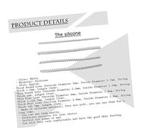 HAPINARY 4pezzi Anello Regolatore in Silicone Invisibile Anello per Donna Cordino Trasparente Morbido e Comodo in Diverse Linee e Dimensioni
