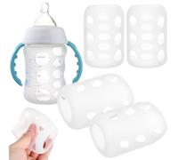 HAPINARY 4pezzi Copriciuccio in Silicone Per Ragazzo Ragazza Copriciuccio Protettivo Design Cavo Per Bottiglia in Vetro Manicotti Per Bottiglia Presa Comoda e Assorbimento Degli Urti