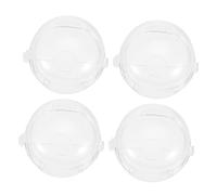 HAPINARY 4pezzi Coprimanopola Per Fornello Trasparente Protezione Di Sicurezza Per Fornello Gas Coprifornello Resistente Al Calore Anti-deformazione Adatto Per Ragazzo Ragazza Ragazza e