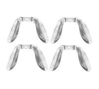 HAPINARY 4pezzi Cuscinetti Per Occhiali Naso in Silicone Di Naselli Sostituzioni Per Montature Occhiali Supporto Naso Antiscivolo Durevoli e Comodi