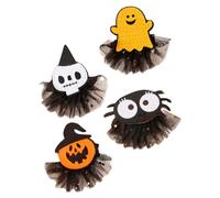 HAPINARY 4pezzi Fermagli Per Di Halloween Graziosi Fermagli Per in Tessuto e Metallo Per Feste Cosplay Carnevale e Giochi Di Ruolo