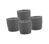 HAPINARY 4pezzi Gommini Antiscivolo in Gomma Per Stampelle e Deambulatori Puntali Di Ricambio Resistenti e Stabili Accessori Per Bastoni e Walker Piedini Protettivi e Anti-slittamento Grigi