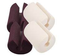 HAPINARY 4pezzi Paraspigoli Per Porte Per Ragazzo Ragazza e Animali Domestici Materiale Nbr Facile Da Installare Colori Neutri Previene Incidenti Domestici e Schiacciamenti Delle