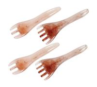 HAPINARY 4pezzi Per Alla Testa in Resina Pettine Guasha Per Capelluto Strumento Per Raschiare La Testa Massaggiatore Portatile Per Casa e Ufficio