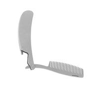 HAPINARY 4pezzi Pettine Foldable Inossidabile Per Styling Mini Pettine Portatile Antistatico e Multifunzionale Strumento Per Acconciature e Massaggi Per