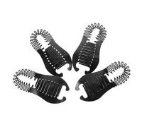 HAPINARY 4pezzi Pettini Per Interlocking Strumenti Di Acconciatura Flessibili e Doppio Lato Per Trecciare e Raccolti Per Donne e Ragazze