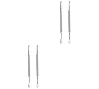 HAPINARY 4pezzi Rimozione Cuticole Acciaio Inossidabile Strumento Per Pedicure e Manicure Pusher e Trimmer Per Unghie Argento Adatto Per Uso Professionale e Domestico