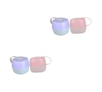 HAPINARY 4pezzi Scatola Per Succhietti Portatile Contenitore Bocca Larga Per Ciucci Per Rosa Accessorio Pratico Per Mamme