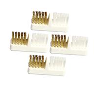 HAPINARY 4pezzi Spazzole in Rame Per Pulizia Punte Trapano Unghie Spazzola Per Fresa Unghie Professionale Per Trapano Nail Art Setole Resistenti Per Rimuovere e Sporco in Salone e Casa