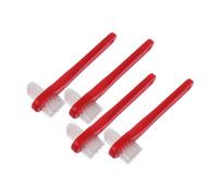HAPINARY 4pezzi Spazzolino Doppio Lato Per Dentiera Da Spazzola Ergonomica Per Pulizia Per Apparecchi Ortodontici e Bite Facile Da Usare e Resistente