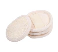 HAPINARY 4pezzi Spugne Esfolianti Loofah Per Viso e Corpo Panni Pulenti Naturali Per Struccare e Pulire La Portatile Per Uso Quotidiano