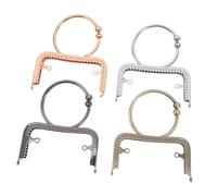 HAPINARY 4pezzi Telaio per Manico per Borsa da Manico in Metallo Robusto per Realizzazione di Borse Impugnatura Fissa per Sostituzione o Riparazione Accessori di Ferramenta per Creazione