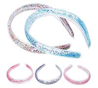 HAPINARY 5 Fasce Per Chioma Paillettes Accessori Per Chioma Alla Moda Da Donna Fasce Imbottite Versatili Diversi Colori Disponibili Per Giovani Donne