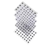 HAPINARY 5 Fogli di Accessori per Occhi Fatti A Mano Occhi per Giocattoli Autoadesivi Oscillanti Bulbi Oculari in Plastica