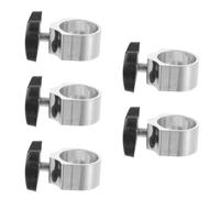 HAPINARY 5 Pezzi Accessorio di Bloccaggio Laterale per Stampelle in Metallo Argento, Regolazione Altezza, Previene Collasso, Compatibile Bastoni e Stampelle per Anziani, Uso su Trasporti