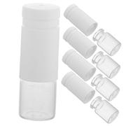 HAPINARY 5 Pezzi Contenitori Viaggio Ricaricabili con Due Scomparti per Bottiglie per Campioni Cosmetici Lotion Diy e Essenziali Design e Sicuro per Della
