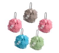 HAPINARY 5 Pezzi Fiore Da Bagno Naturale Spugna Per Doccia Fornitura Bagno Casa