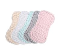 HAPINARY 5 Pezzi Panni Antiruttino Per Ragazzo Ragazza Asciugamano Per Saliva Per Ragazzo Ragazza Accessorio Realizzato in Cotone