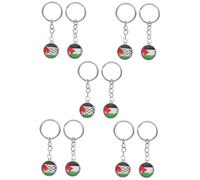 HAPINARY 5 Set Di Ganci Portachiavi Con Bandiera Nazionale Palestinese Portachiavi Decorativo Ciondolo Patriottico Da Appendere 2 Pezzi * 5
