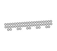 HAPINARY 5 Set Di Pettini Elastici Circolari in Plastica Per Pettini Elastici Circolari Completi Senza Supporto Per Fascia Per Accessori Per 10 Pezzi*5