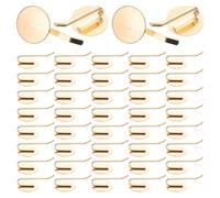 HAPINARY 50 Pezzi Forcine Per Chioma in Ferro Fermagli Per Coda Di Cavallo Accessori Per Chignon in Metallo Superficie Rotonda Liscia Per Acconciature Fai Da Te