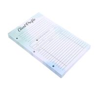 HAPINARY 50 pezzi Schede Cliente Verde per Raccoglitori Schede Informazioni Clienti per Parrucchieri e Centri di Bellezza Gestione Efficiente Dati Clienti e Informazioni di Sicurezza