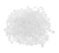 HAPINARY 500 Pezzi Fermagli per Elastici Capelli in Plastica Bianca Fibbie Te per Accessori Capelli Ragazze Clip Scatto Leggere e Resistenti per Fissaggio Elastici e Decorazioni