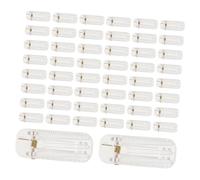 HAPINARY 50pezzi Base Trasparente per Forcina di Base in Plastica Non Finita Kit di Creazione per Accessori per Capelli Forcine Vuote per Progetti Fai da Te di Artigianato per Copricapo