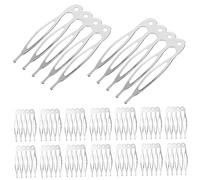 HAPINARY 50pezzi Pettini Laterali Per Metallo Per Donne Accessori Per Sposa e Cerimonie Pettini Decorativi Con Denti Per Acconciature Eleganti
