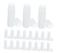 HAPINARY 50pezzi Tubo Di Pp Trasparente Per Balsamo Labbra Tubetto Con Tappo Bianco Meccanismo Rotella Contenitore Vuoto Per Balsamo Labbra Pz Per Confezione
